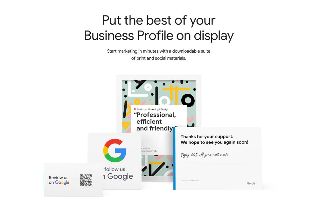 Google Marketing Kit Business Profile Screen shot